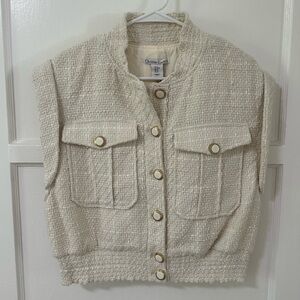 Christian Lacroix Cream Tweed Women's Jacket
